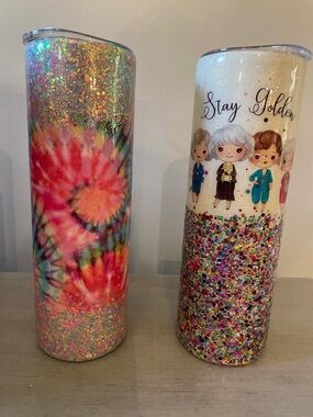 Bundle Tumblers 2. Golden Girls and Tye die .